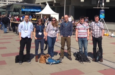 Durham Geography at EGU. Fantastic squinting weather.